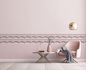 Non-woven wallpaper textile look plain pink glitter 34422 2