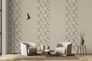 Vliestapete Stuckelement rund 3D-Effekt Grau Beige 34466 Raum 1