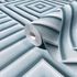 Non-woven wallpaper 3D effect diamond blue grey 34482 2
