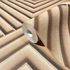 Vliestapete 3D-Effekt Raute Grafisch Beige Braun 34483 2
