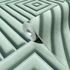 Non-woven wallpaper 3D effect diamond grey green 34485 2