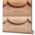 Vliestapete Grafisch 3D-Effekt Ovale Beige Braun 34490 Rolle 4