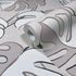 Non-woven wallpaper floral leaves grey beige brown 81606 2
