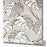 Non-woven wallpaper floral leaves grey beige brown 81606 3