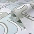 Non-woven wallpaper floral leaves white green grey 81607 2