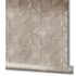 Non-woven wallpaper 3D look geometric grey brown 81621 3