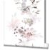 Non-woven wallpaper flowers white pink beige 81623 3