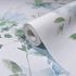 Non-woven wallpaper flowers white green blue 81624 2