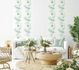 Non-woven wallpaper flowers white green blue 81624 3