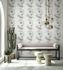 Non-woven wallpaper flowers white purple blue 81625 3