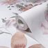 Non-woven wallpaper flowers white pink green 81626 2