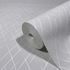 Non-woven wallpaper graphic lines light grey white 82406 2