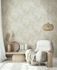 Non-woven wallpaper tropics palm leaves beige grey 82413 1