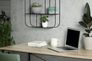 Non-woven wallpaper mosaic light grey cream metallic 82422 3