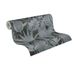Vliestapete Blattmuster Textiloptik Schwarz Grau 39346-1 Rolle 4