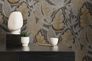 Vliestapete Blattmuster Textiloptik Braun Grau 39346-3 Zimmer 9