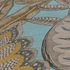 Non-woven wallpaper leaf pattern blue brown 39346-4 3