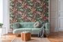 Vliestapete Floral Dschungel Schwarz Rosa Grün 39348-1 Wohnzimmer 6