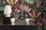 Vliestapete Floral Dschungel Schwarz Rosa Grün 39348-1 Raum 7