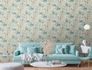 Vliestapete Floral Dschungel Beige Grün Blau 39348-4 Wohnzimmer 1