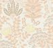 Vliestapete Blumen Blätter Floral Weiß Orange 39349-1 2