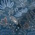 Vliestapete Blumen Blätter Floral Blau Grau 39349-4 Detail 5