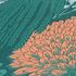 Non-woven wallpaper tropics trees green orange 39350-3 3
