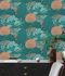 Non-woven wallpaper tropics trees green orange 39350-3 9