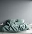 Vliestapete Leinen Optik Einfarbig Hellgrau 39351-4 Schlafzimmer 1