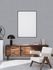 Vliestapete Leinen Optik Uni Grau Blau 39351-9 Zimmer 1