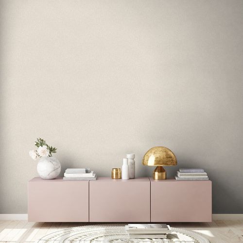 Vliestapete Struktur Einfarbig Grau Beige 39353-2 Flur