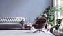 Vliestapete Textil Struktur Einfarbig Blau 39353-4 Wohnzimmer 7