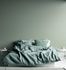 Vliestapete Textil Struktur Einfarbig Grün 39353-6 Schlafzimmer 1