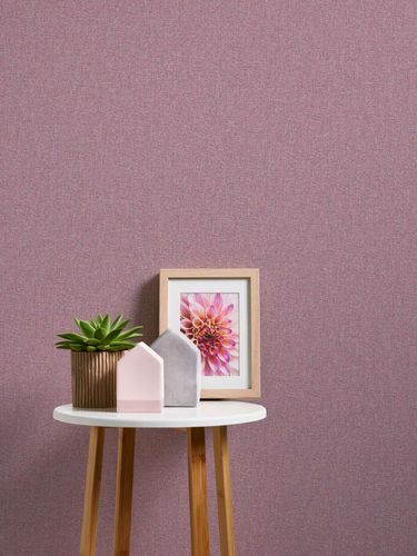 Non-woven wallpaper texture plain purple pink 39353-9