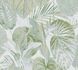 Non-woven wallpaper leaves white green gold 39355-4 2