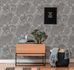Non-woven wallpaper leaves light grey silver 39355-5 6