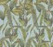 Non-woven wallpaper leaf pattern blue green 39413-3 2