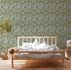 Non-woven wallpaper leaf pattern blue green 39413-3 8