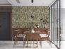 Non-woven wallpaper leaves flowers green white 39424-1 6