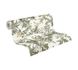 Non-woven wallpaper leaves flowers white green 39424-3 4