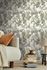Non-woven wallpaper leaves flowers white green 39424-3 7