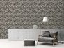 Vliestapete Tropen Blätter Blumen Schwarz Weiß 39425-2 Zimmer 8