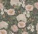Non-woven wallpaper vintage flowers black green 39426-1 2
