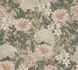 Non-woven wallpaper vintage flowers pink green 39426-2 2