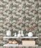 Non-woven wallpaper vintage flowers pink green 39426-2 3