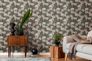 Non-woven wallpaper vintage flowers purple green 39426-3 5