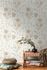 Non-woven wallpaper flowers sketch cream brown 39427-1 5
