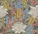 Non-woven wallpaper jungle flowers black green 39428-2 2