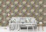 Non-woven wallpaper jungle flowers black green 39428-2 7