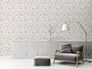 Vliestapete Floral Skizze Vögel Weiß Schwarz 39429-2 Sofa 8